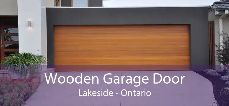 Wooden Garage Door Lakeside - Ontario
