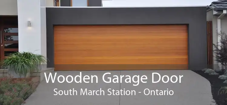 Wooden Garage Door South March Station - Ontario