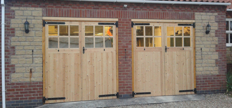 Side Hinged Wooden Garage Doors Marchwood